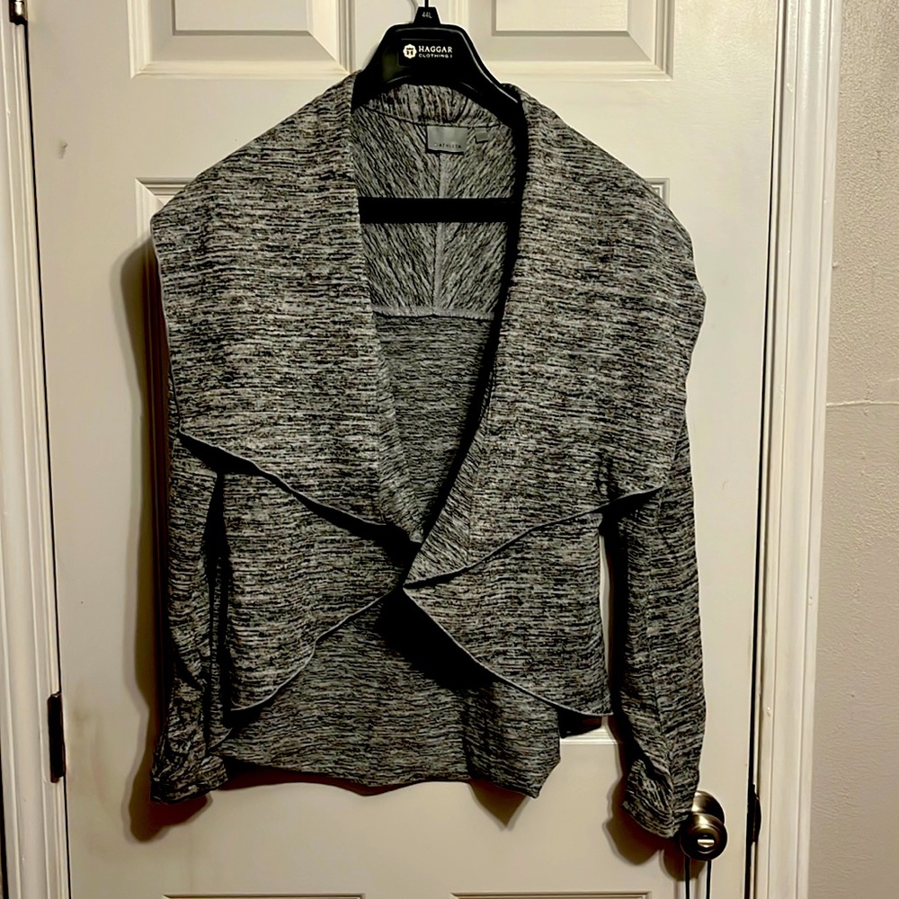 Athleta "Haven II" Wrap/Open Front Draped Cardigan.l